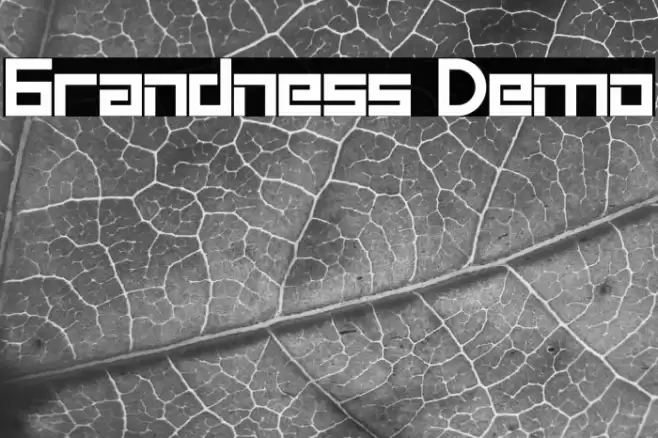 Grandness Demo Font examples