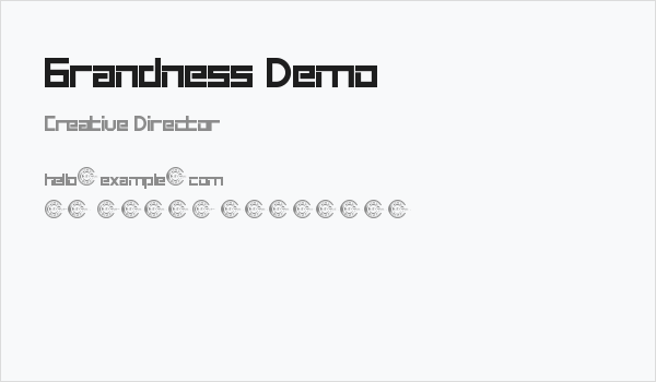 Grandness Demo Business Card