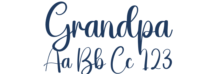 Grandpa Font Preview