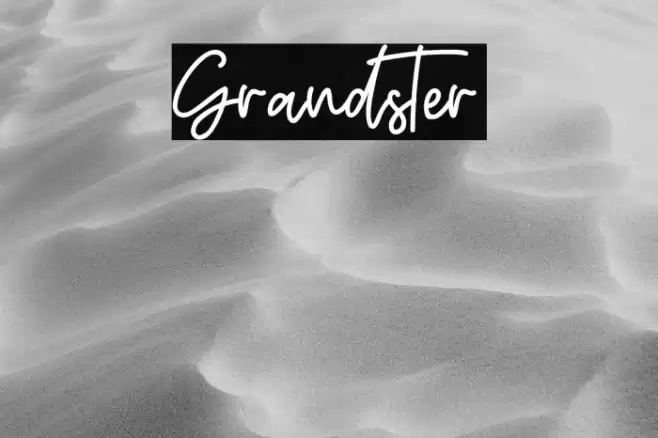 Grandster Font examples