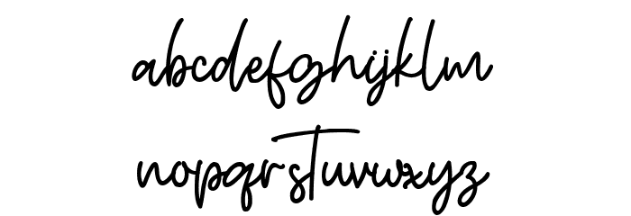 Grandster Font LOWERCASE