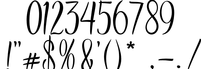 Grandstown Script Font OTHER CHARS