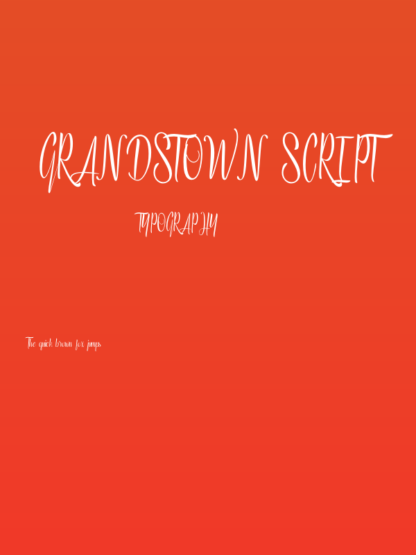 Grandstown Script Poster
