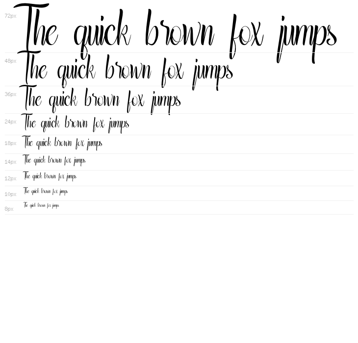 Grandstown Script Waterfall