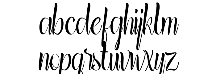 Grandstown Script Font LOWERCASE