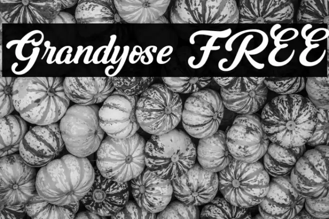 Grandyose FREE Font examples