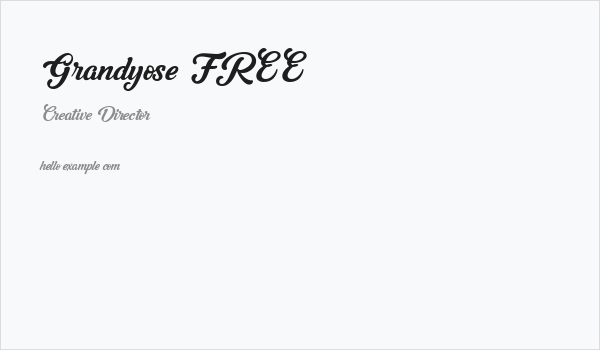 Grandyose FREE Business Card
