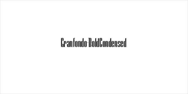 Granfondo-BoldCondensed Logo