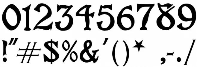 Grange Regular Font OTHER CHARS