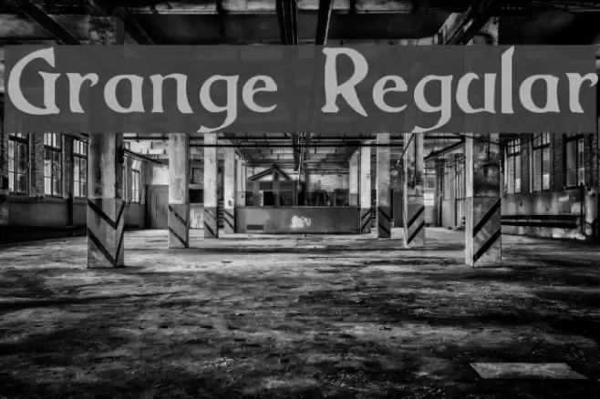 Grange Regular Font examples