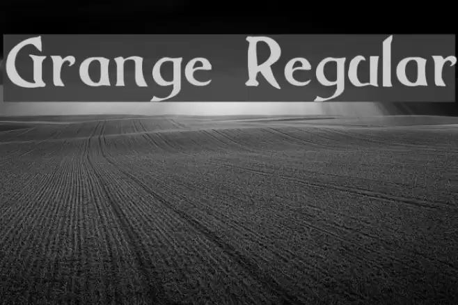 Grange Regular Font examples