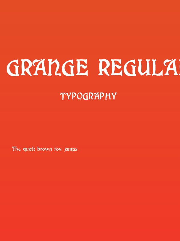 Grange Regular Poster