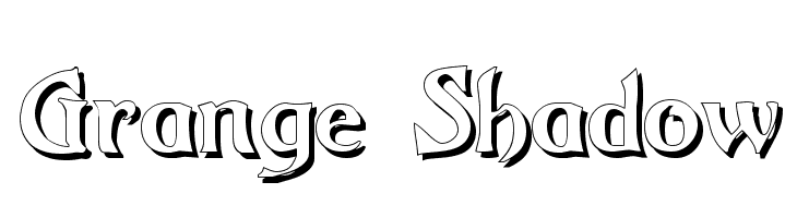 Grange Shadow Font