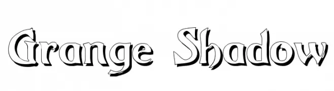 Grange Shadow  Fuentes Gratis Descargar