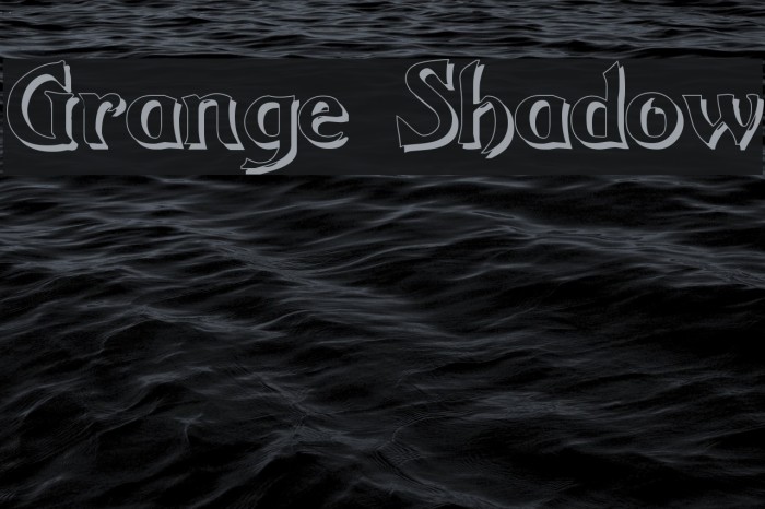 Grange Shadow Font examples