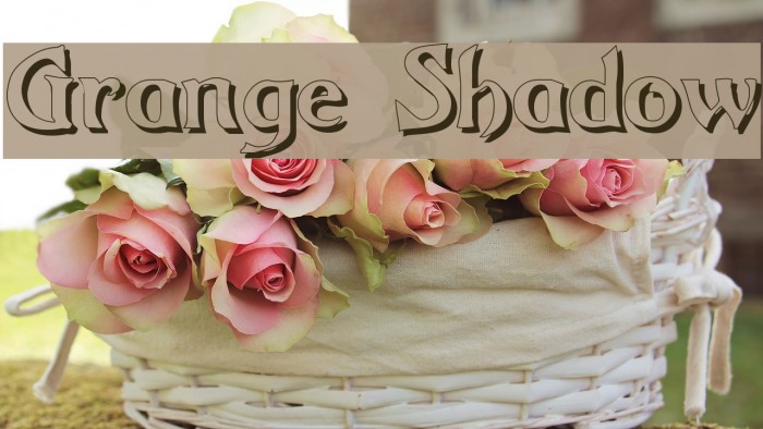 Grange Shadow Font examples