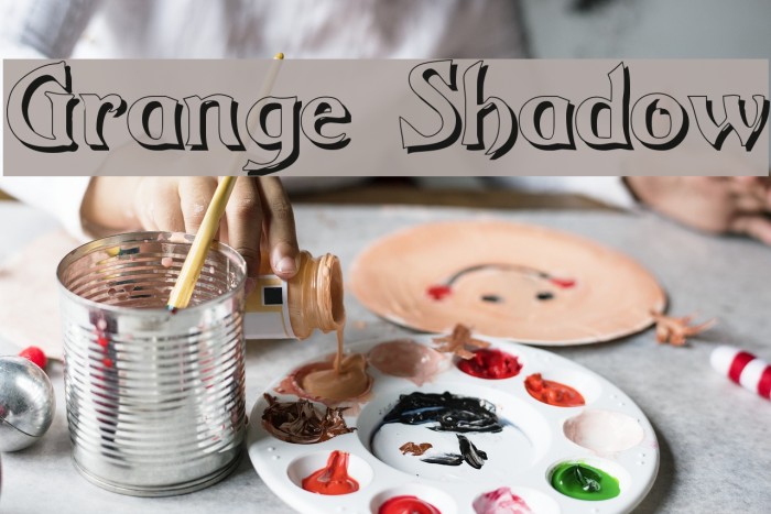 Grange Shadow Font examples