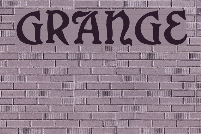 Grange Font examples