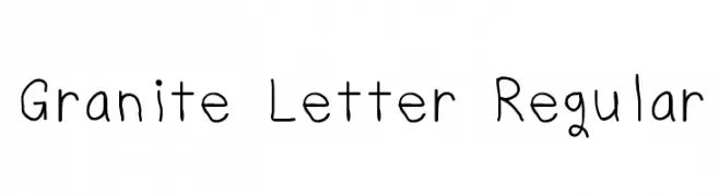 Granite Letter Regular  baixar fontes gratis
