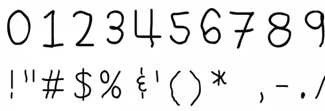 Granite Letter Regular Font OTHER CHARS