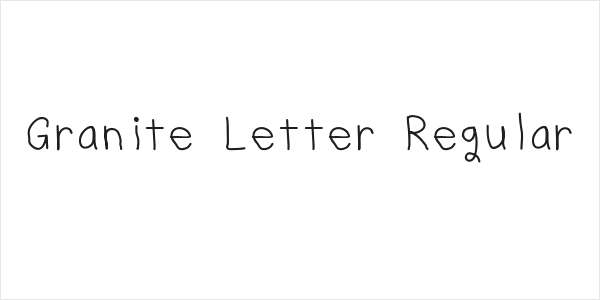 Granite Letter Regular Logo