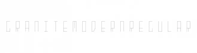 Granite Modern Regular  フリーフォントのダウンロード