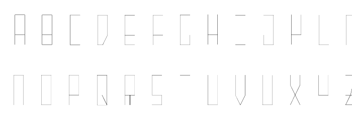 Granite Modern Font LOWERCASE