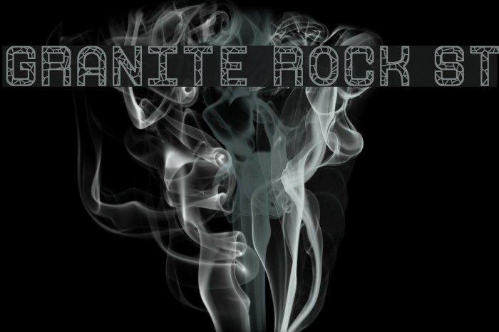 Granite Rock St Font examples