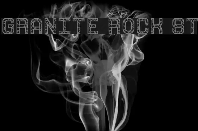 Granite Rock St Font examples