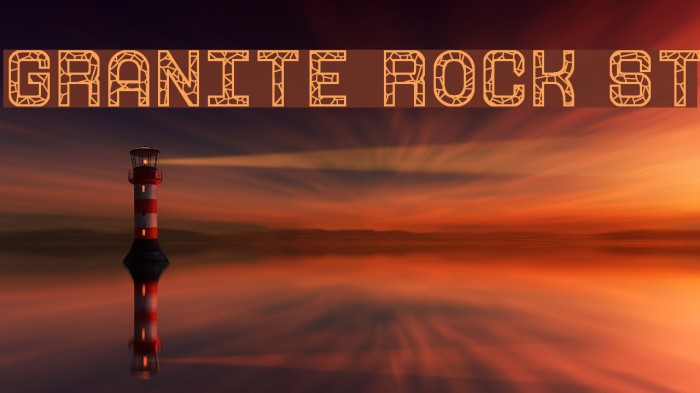 Granite Rock St Font examples