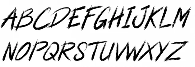 Granite Font UPPERCASE
