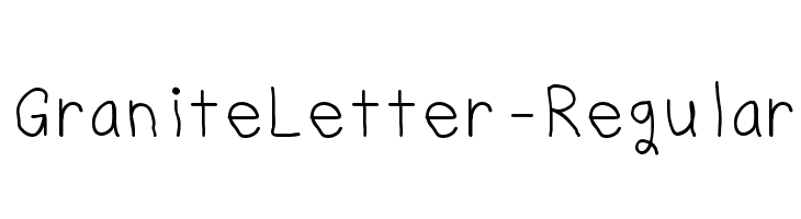 GraniteLetter-Regular  baixar fontes gratis