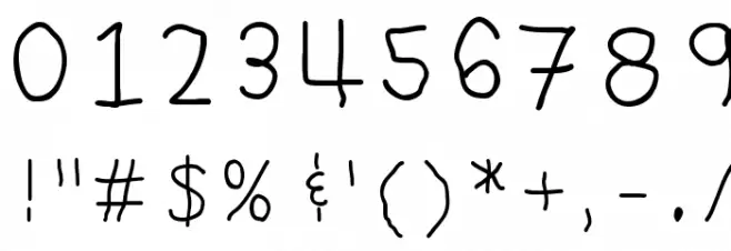 GraniteLetter-Regular Font OTHER CHARS