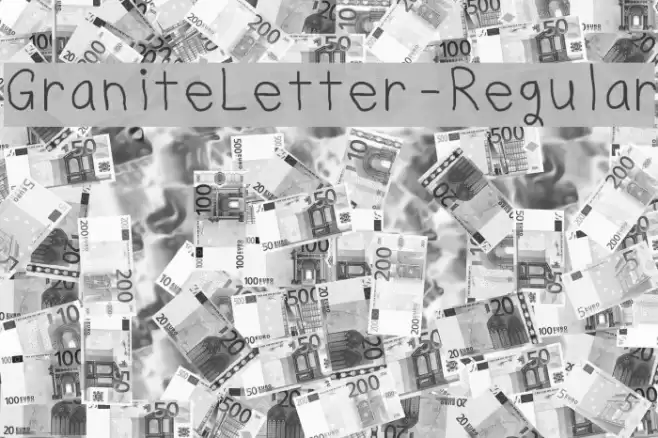 GraniteLetter-Regular Font examples