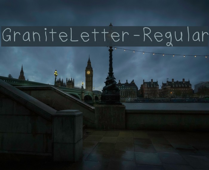 GraniteLetter-Regular Example 3