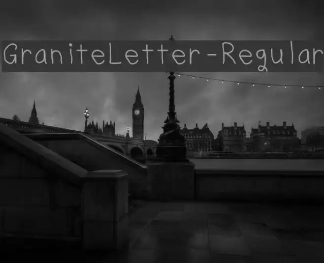 GraniteLetter-Regular Font examples