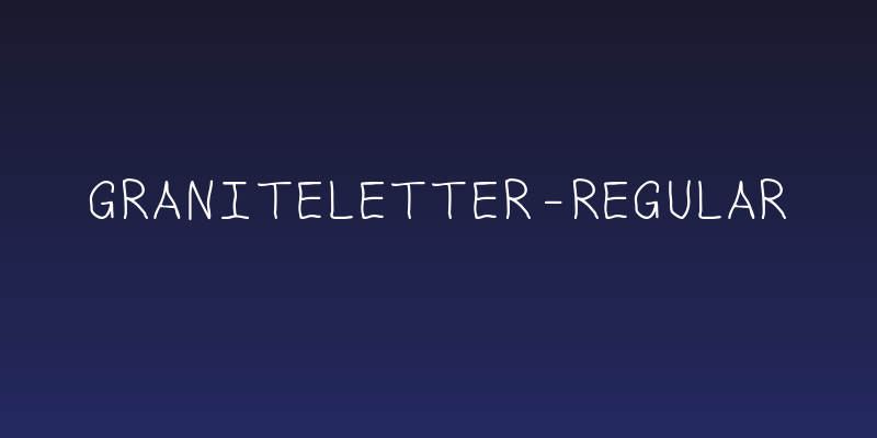GraniteLetter-Regular Social Header