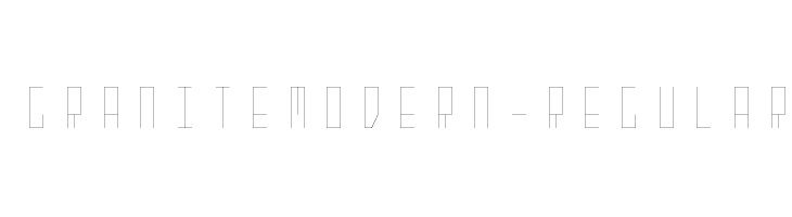 GraniteModern-Regular  Скачать бесплатные шрифты