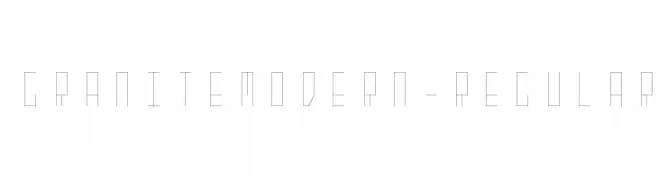 GraniteModern-Regular  baixar fontes gratis
