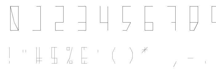 GraniteModern-Regular Font OTHER CHARS