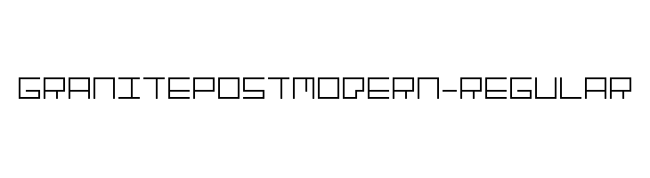 GranitePostmodern-Regular  Frei Schriftart Herunterladen
