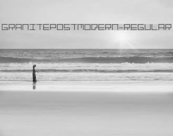 GranitePostmodern-Regular Font examples