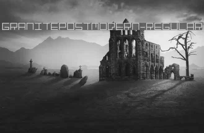 GranitePostmodern-Regular Font examples