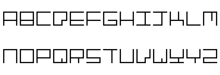 GranitePostmodern-Regular Font LOWERCASE