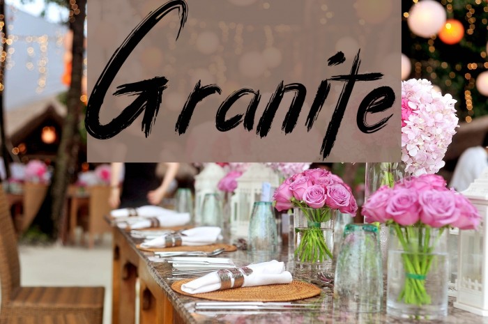 Granite Font examples