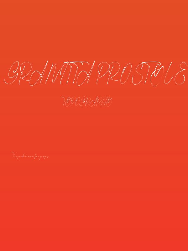 Granitta Prostyle Poster