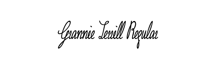 Grannie Terrill Regular Font