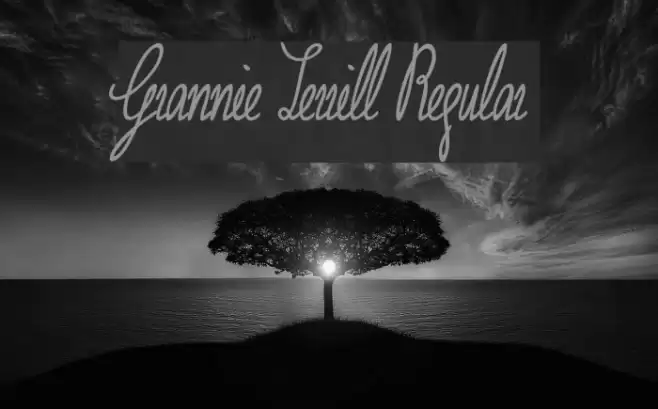 Grannie Terrill Regular Font examples