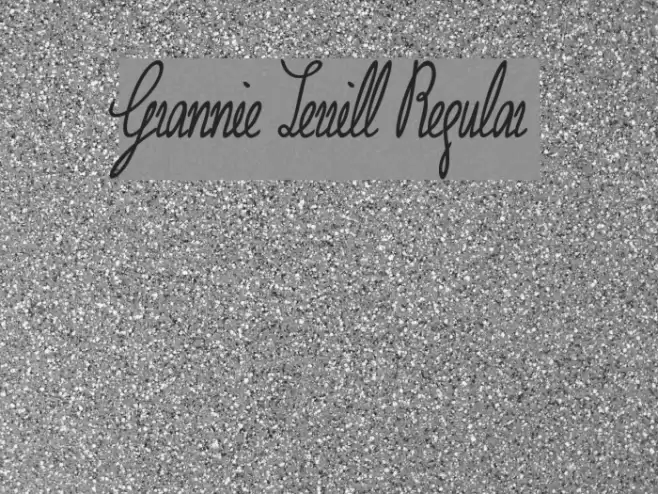 Grannie Terrill Regular Font examples