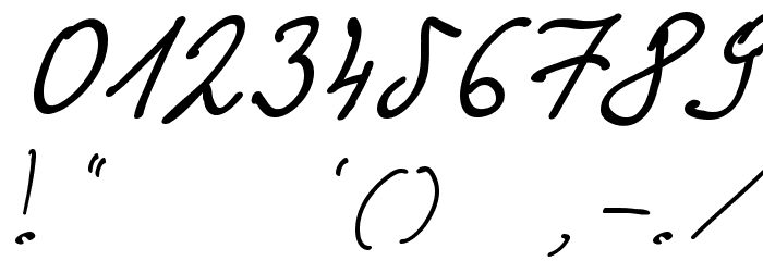 Granny's Handwriting Font OTHER CHARS